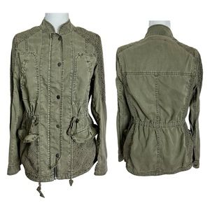 Anthropologie Hei Hei Marais Anorak Jacket Size Small Green